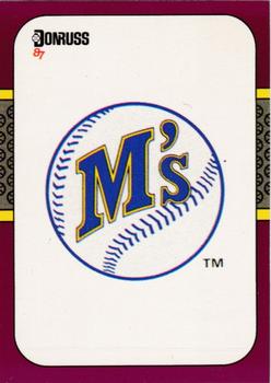 1987 Donruss Opening Day #260 Mariners Logo/Checklist Front