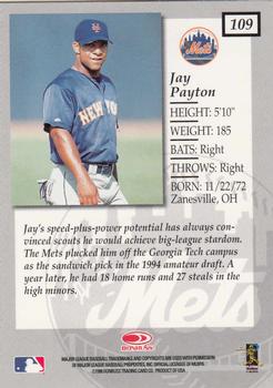 1998 Donruss Elite #109 Jay Payton Back