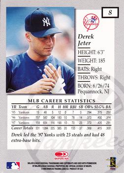 1998 Donruss Elite #8 Derek Jeter Back