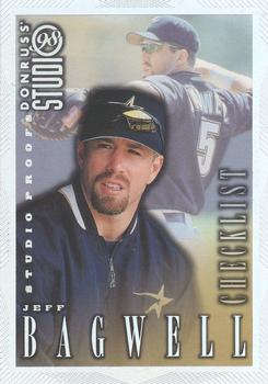 1998 Studio - Studio Proofs Silver #215 Jeff Bagwell Front