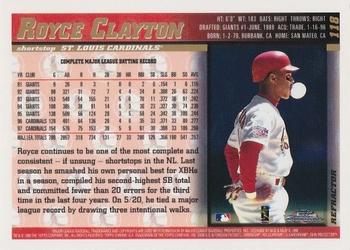 1998 Topps Chrome - Refractors #118 Royce Clayton Back
