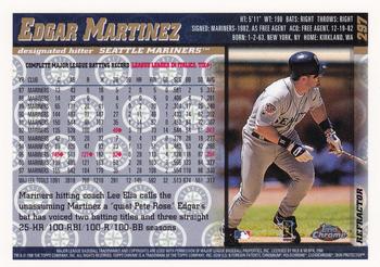 1998 Topps Chrome - Refractors #297 Edgar Martinez Back