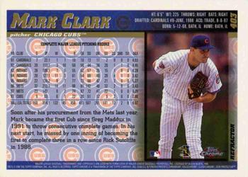 1998 Topps Chrome - Refractors #403 Mark Clark Back