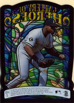 1998 Topps Gallery - Gallery of Heroes #GH5 Frank Thomas Back