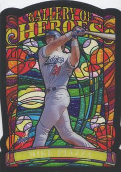 1998 Topps Gallery - Gallery of Heroes #GH8 Mike Piazza Front