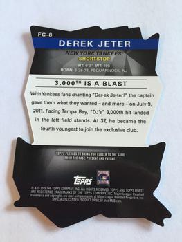 2015 Finest - Careers Die Cuts #FC-8 Derek Jeter Back