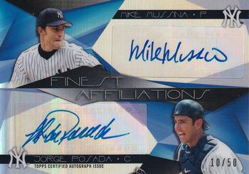 2015 Finest - Affiliations Autographs #FAA-MP Mike Mussina / Jorge Posada Front