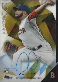 2015 Finest - Autographs Gold Refractor #FA-EE Edwin Escobar Front