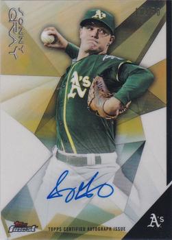 2015 Finest - Autographs Gold Refractor #FA-SG Sonny Gray Front