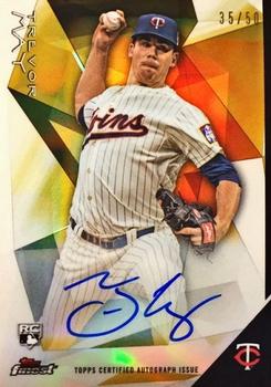 2015 Finest - Autographs Gold Refractor #FA-TM Trevor May Front