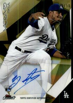 2015 Finest - Autographs Gold Refractor #FA-YG Yimi Garcia Front