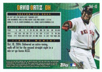2015 Finest - 1995 Finest #94F-10 David Ortiz Back