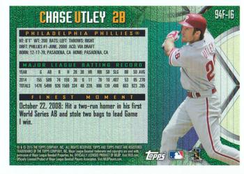 2015 Finest - 1995 Finest #94F-16 Chase Utley Back