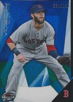 2015 Finest - Blue Refractor #7 Dustin Pedroia Front