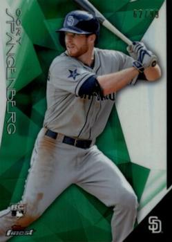 2015 Finest - Green Refractor #3 Cory Spangenberg Front