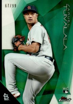 2015 Finest - Green Refractor #8 Samuel Tuivailala Front