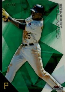 2015 Finest - Green Refractor #35 Gregory Polanco Front