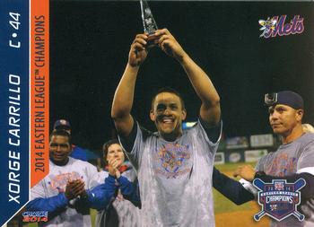 2014 Choice Binghamton Mets Eastern League Champions #4 Xorge Carrillo Front