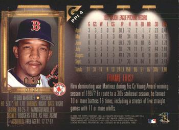 1998 Topps Gallery - Player's Private Issue #PPI4 Pedro Martinez Back