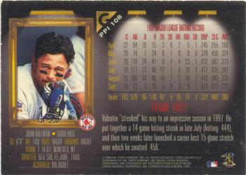 1998 Topps Gallery - Player's Private Issue #PPI108 John Valentin Back