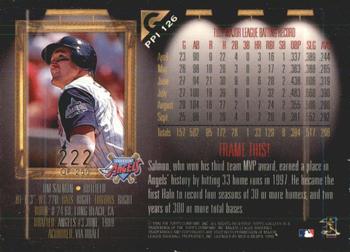1998 Topps Gallery - Player's Private Issue #PPI126 Tim Salmon Back