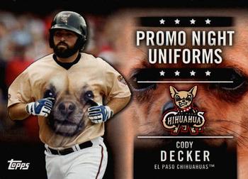 2015 Topps Pro Debut - Promo Night Uniforms #PN-CD Cody Decker Front