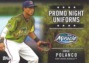 2015 Topps Pro Debut - Promo Night Uniforms #PN-JP Jorge Polanco Front