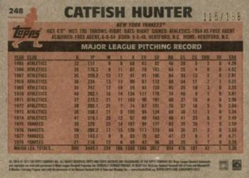 2015 Topps Archives - Silver #248 Catfish Hunter Back