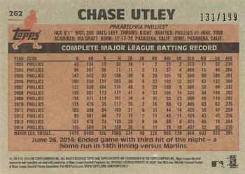 2015 Topps Archives - Silver #262 Chase Utley Back