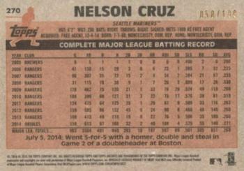 2015 Topps Archives - Silver #270 Nelson Cruz Back