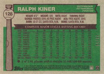 2015 Topps Archives - Gold #128 Ralph Kiner Back