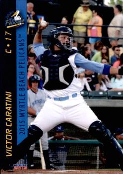 2015 Choice Myrtle Beach Pelicans #05 Victor Caratini Front
