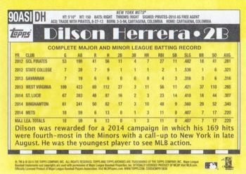 2015 Topps Archives - 1990 Topps All-Star Rookies #90ASI-DH Dilson Herrera Back
