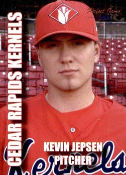 2004 Perfect Game Cedar Rapids Kernels #5 Kevin Jepsen Front