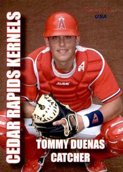 2004 Perfect Game Cedar Rapids Kernels #14 Tommy Duenas Front
