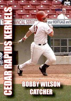 2004 Perfect Game Cedar Rapids Kernels #15 Bobby Wilson Front
