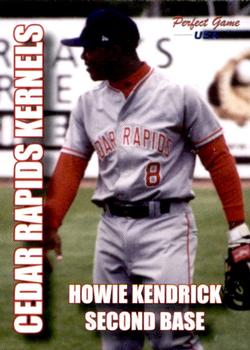 2004 Perfect Game Cedar Rapids Kernels #18 Howie Kendrick Front