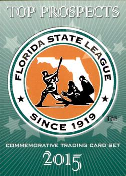 2015 Grandstand Florida State League Top Prospects #NNO Cover Card Front
