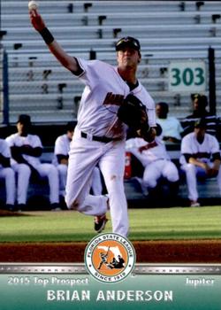 2015 Grandstand Florida State League Top Prospects #NNO Brian Anderson Front