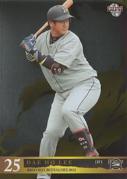 2012 BBM Orix Buffaloes - Parallel #Bs50 Dae-Ho Lee Front