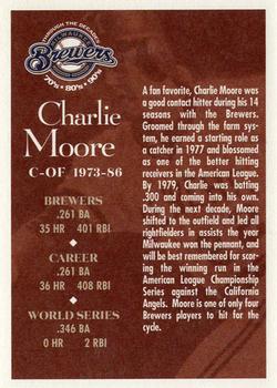 2000 Milwaukee Journal Sentinel Brewers All Decades Team 1970s #NNO Charlie Moore Back