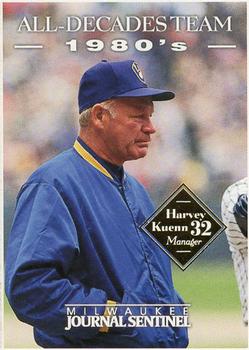 2000 Milwaukee Journal Sentinel Brewers All Decades Team 1980s #NNO Harvey Kuenn Front