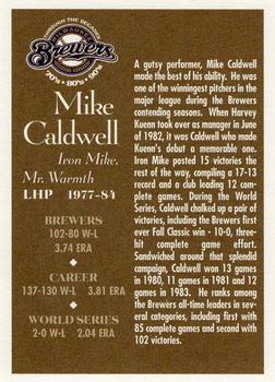 2000 Milwaukee Journal Sentinel Brewers All Decades Team 1980s #NNO Mike Caldwell Back