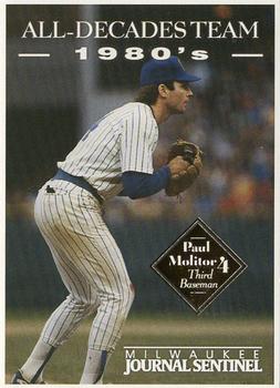 2000 Milwaukee Journal Sentinel Brewers All Decades Team 1980s #NNO Paul Molitor Front
