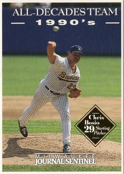 2000 Milwaukee Journal Sentinel Brewers All Decades Team 1990s #NNO Chris Bosio Front