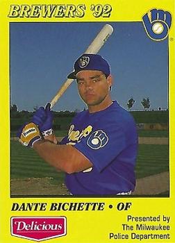 1992 Milwaukee Brewers Police #NNO Dante Bichette Front