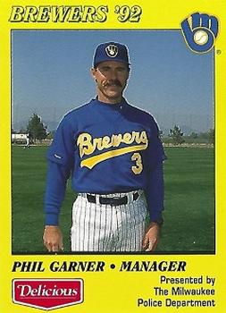 1992 Milwaukee Brewers Police #NNO Phil Garner Front