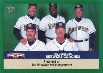 1995 Milwaukee Brewers Police #NNO Brewers Coaches Front