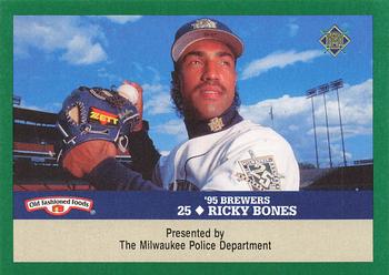 1995 Milwaukee Brewers Police #NNO Ricky Bones Front