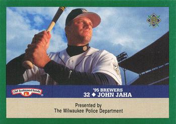 1995 Milwaukee Brewers Police #NNO John Jaha Front